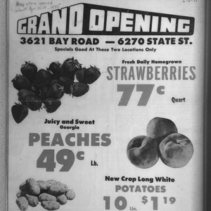 1975 New fruit market opens - Grand opening on Bay Road